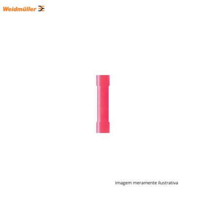TERMINAL EMENDA 0.5-1.5MM VERMELHO WEIDMULLER - PACOTE COM 100 UNIDADES