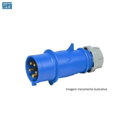 PLUG INDUSTRIAL LINHA PREMIUM WEG 5 POLOS (3P+T+N) 16A AZUL