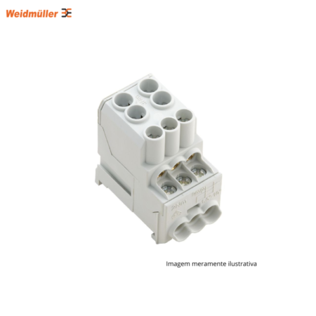 BLOCO DE DISTRIBUIÇÃO WEIDMULLER WPD 100 CINZA