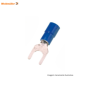 TERMINAL FORQ 2.5MM M6 AZUL WEIDMULLER - PACOTE COM 100 UNIDADES