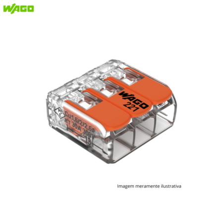 CONECTOR EMENDA 3P 41A WAGO