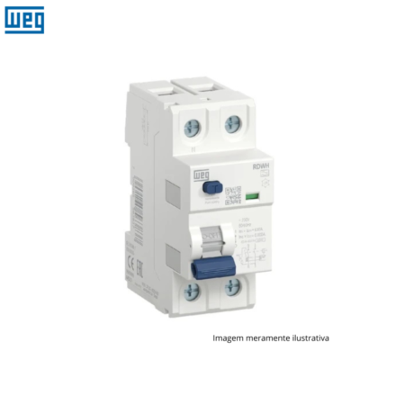INTERRUPTOR DIFERENCIAL RESIDUAL(DR) BIPOLAR 40A 30MA WEG RDWH-A
