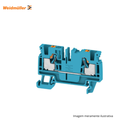 CONECTOR WEIDMULLER SAK 4 MM AZUL PARA INSTALAÇÕES ELÉTRICAS