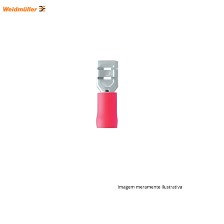 TERMINAL FÊMEA 1.5MM VERMELHO WEIDMULLER - PACOTE COM 100 UNIDADES