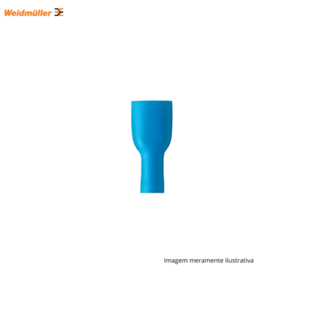TERMINAL FÊMEA ISOLADO 2.5MM AZUL WEIDMULLER - PACOTE COM 100 UNIDADES