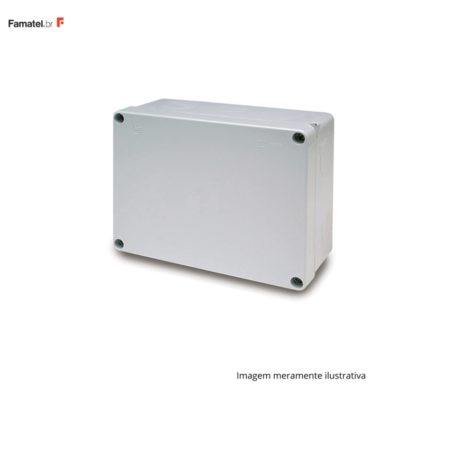 CAIXA DE PASSAGEM FAMATEL 220X170X85MM COM GRAU DE PROTEÇÃO IP55