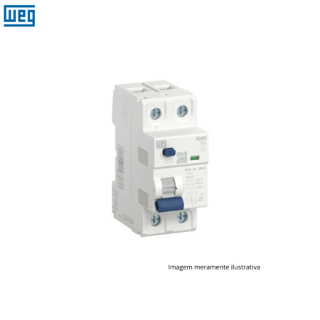 INTERRUPTOR DIFERENCIAL RESIDUAL (DR) BIPOLAR 63A 30MA WEG RDWS