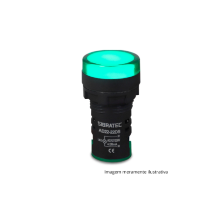 SINALEIRO LED VERDE SIBRATEC 220/110V