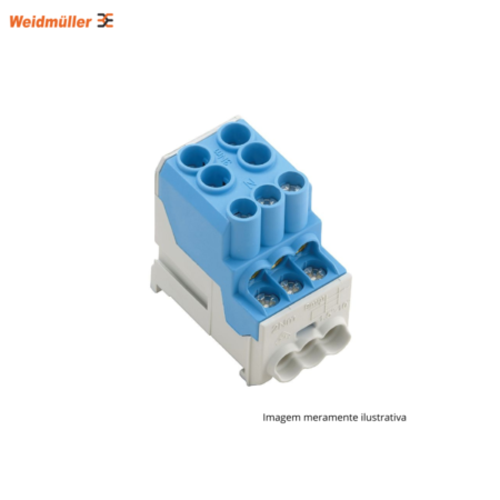 BLOCO DE DISTRIBUIÇÃO WEIDMULLER WPD 100 AZUL