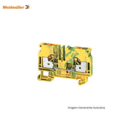 CONECTOR WEIDMULLER SAK 6 MM VERDE/AMARELO PARA INSTALAÇÕES ELÉTRICAS