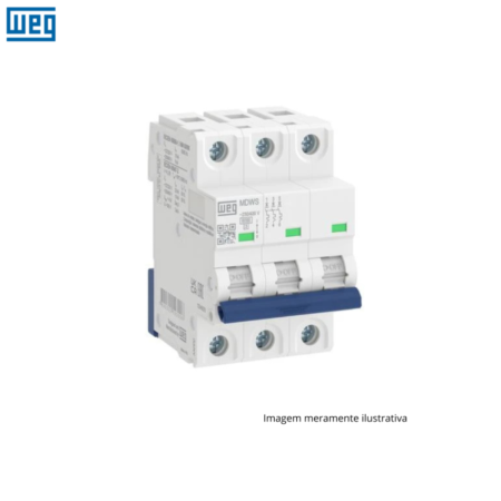 DISJUNTOR WEG MDWS TRIPOLAR 16A CURVA D (3X16 D)