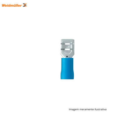 TERMINAL FÊMEA 2.5MM AZUL WEIMDULLER - PACOTE COM 100 UNIDADES