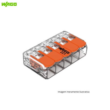 CONECTOR EMENDA 5P 4MM WAGO