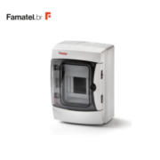 QUADRO DE DISTRIBUIÇÃO FAMATEL ACQUA PARA 4 DISJUNTORES IP65 TRANSPARENTE