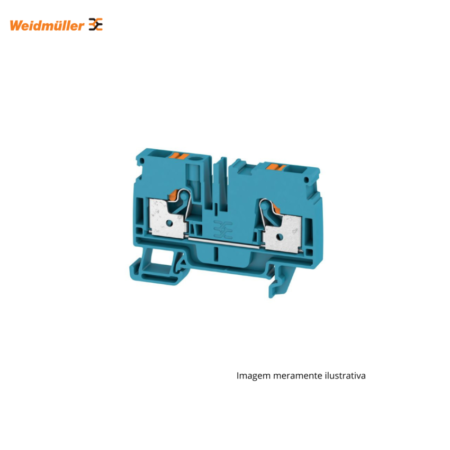 CONECTOR WEIDMULLER SAK 6 MM AZUL PARA INSTALAÇÕES ELÉTRICAS