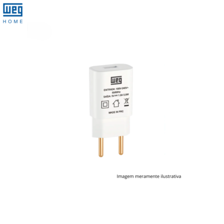Fonte adaptadora de alimentação CA/CC plug 5VCC 10W