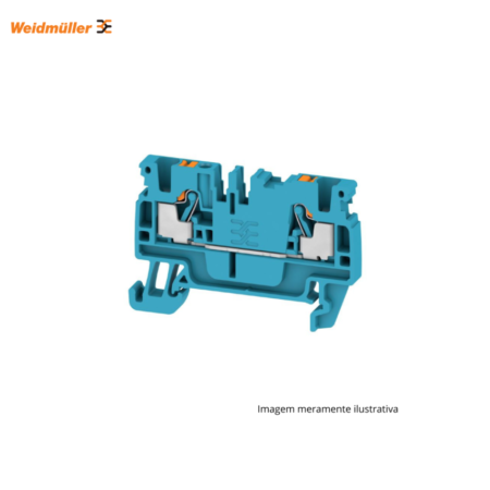 CONECTOR WEIDMULLER SAK 2.5 MM AZUL PARA INSTALAÇÕES ELÉTRICAS