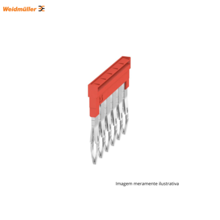 CONECTOR PONTE WEIDMULLER SAK AAP11 1.5/6 VERMELHO