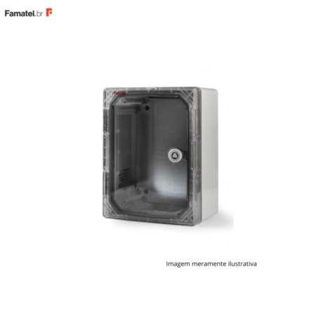QUADRO DE COMANDO FAMATEL 280X210X130MM COM TAMPA TRANSPARENTE IP65