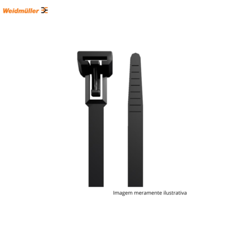ABRAÇADEIRA DE NYLON WEIDMULLER - 200X.7.5 MM (CENTO)REUTILIZAVEL
