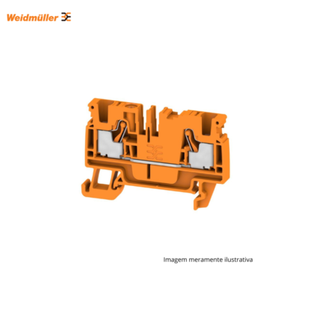 CONECTOR WEIDMULLER SAK 4 MM LARANJA PARA INSTALAÇOES ELÉTRICAS