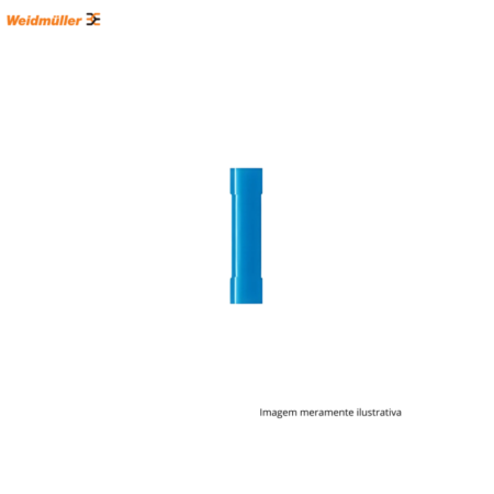 TERMINAL EMENDA 1.5-2.5MM AZUL WEIDMULLER - PACOTE COM 100 UNIDADES