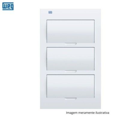 WEG-QUADRO S/BAR. P/36 DISJ. PVC EMBUTIR