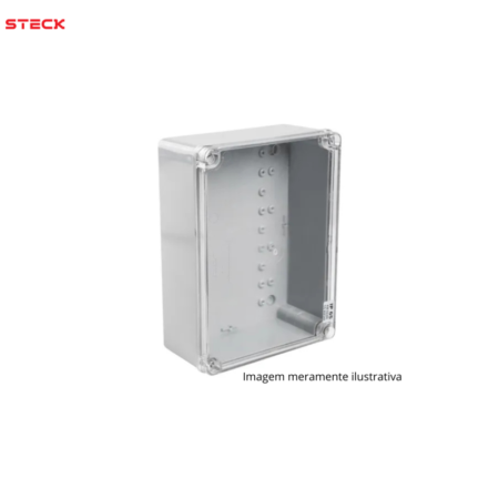 CAIXA DE PASSAGEM PVC IP54 STECK 390X310X120  MM TRANSPARENTE