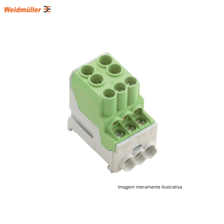 BLOCO DE DISTRIBUIÇÃO WEIDMULLER WPD 100 VERDE