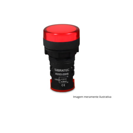 SINALEIRO LED VERMELHO SIBRATEC 220/110V