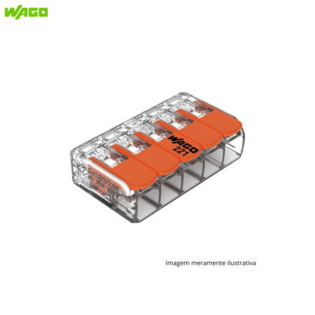 CONECTOR EMENDA 5P 6MM WAGO