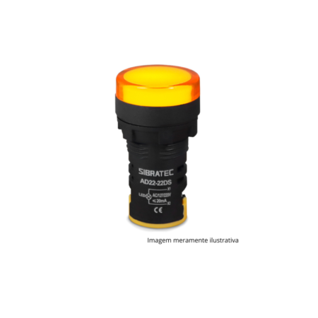 SINALEIRO LED AMARELO SIBRATEC 220/110V
