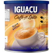 Café com Leite Solúvel Iguaçu Lata 300g