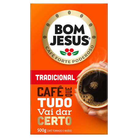 Café Torrado e Moído Tradicional Bom Jesus Caixa 500g