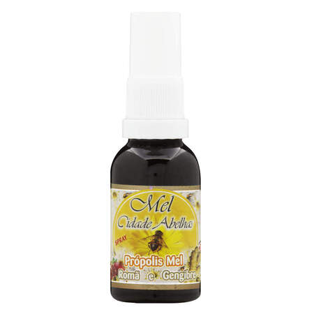 Própolis e Mel Romã e Gengibre Cidade Abelhas Frasco 35ml Spray Bucal