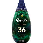 Amaciante de Roupa Concentrado 36 Comfort Segredos Frasco 1,5l