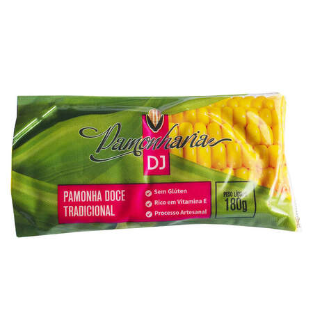 Pamonha Doce Tradicional Pamonharia DJ Pacote 180g