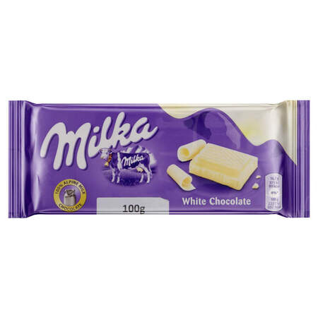 Chocolate em Barra Milka Chocolate Branco 100g