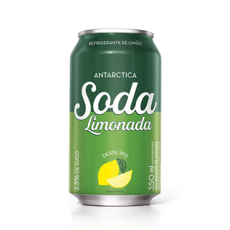 Refrigerante Soda Limonada Antarctica Lata 350ml