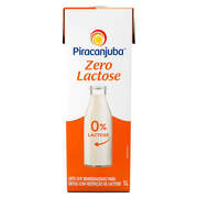 Leite UHT Semidesnatado Zero Lactose Piracanjuba Caixa com Tampa 1l