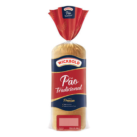 Pão de Forma Tradicional Fatiado Wickbold Pacote 450g