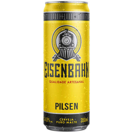 Cerveja Pilsen Puro Malte Eisenbahn Lata 350ml