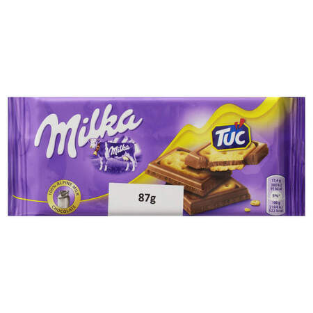 Chocolate em Barra Milka TUC 87g