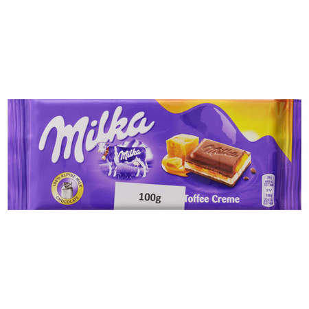 Chocolate em Barra Milka Toffee Creme 100g