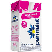 Leite UHT Longa Vida Integral Parmalat Caixa 1L com Tampa