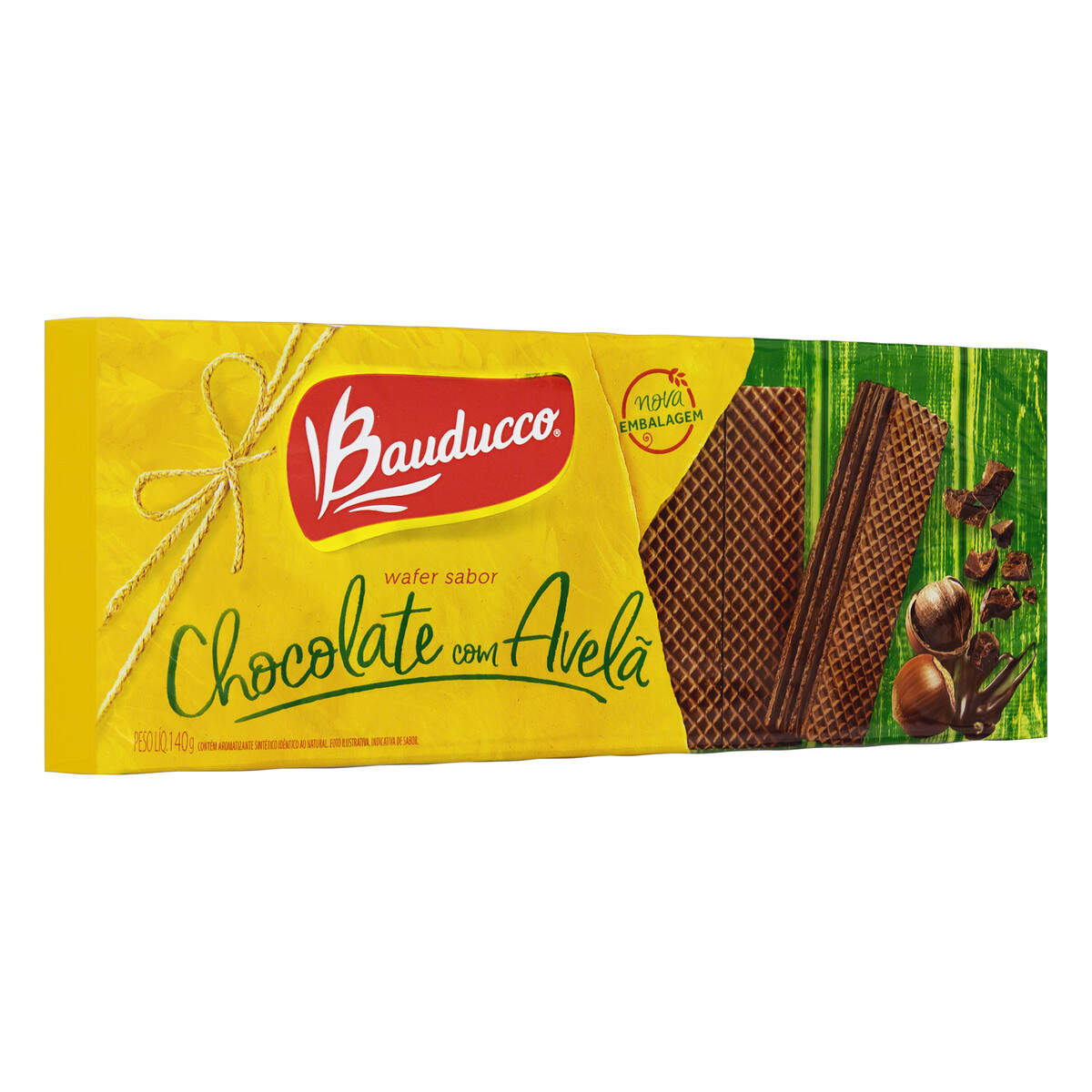 Biscoito Wafer Recheado De Chocolate Com Avel Bauducco Pacote G