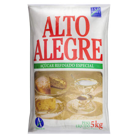 Açúcar Refinado Alto Alegre Pacote 5kg