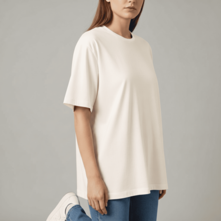 T Shirt Oversized Feminina Off-White
