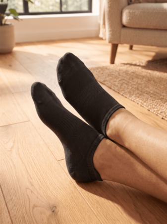 MEIA CANO CURTO EXTRA COMFORT- UNISSEX - PRETA