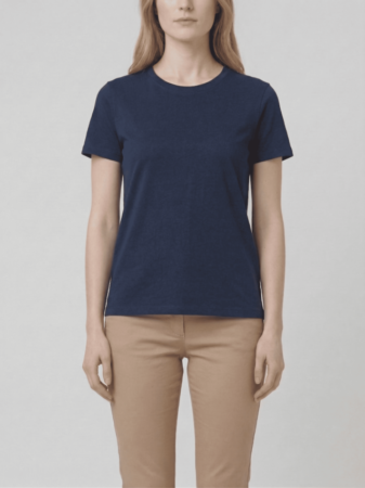 T Shirt Select Modal Extra Comfort Feminina Azul Marinho